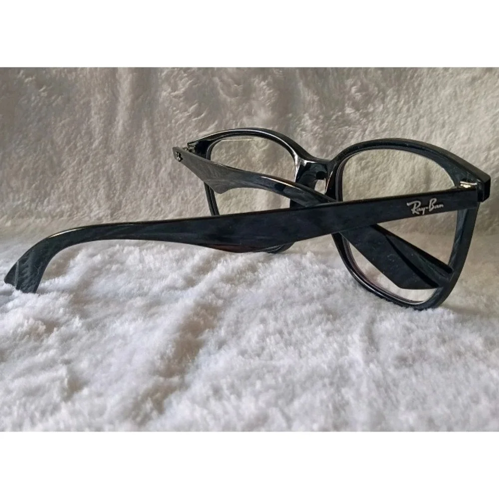 Ray-Ban RB7066 2000 Black Eyeglass Frames 54-17-145 w/ Case Authentic